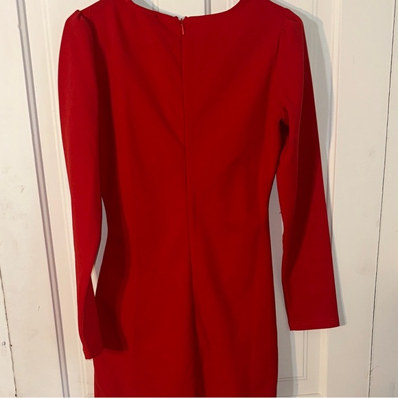 Lulu's Vibrant Red Long Sleeve Dress - Picture 5 of 6